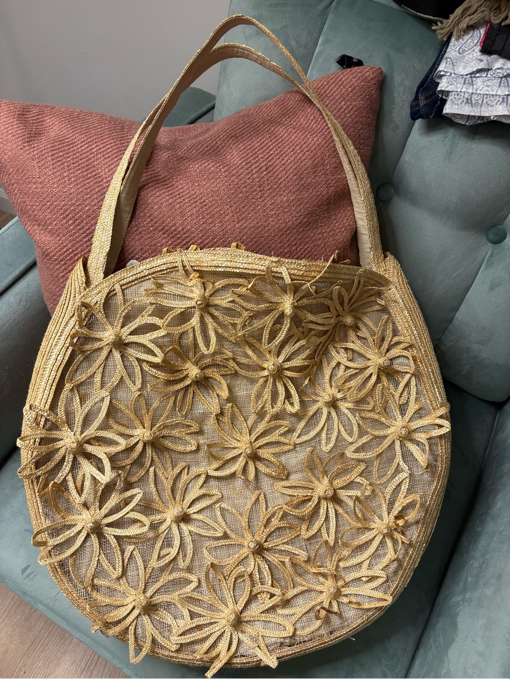 Cult Gaia Lani Straw Tote Bag